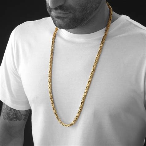 stainless steel byzantine box chain necklace|14k byzantine gold chains.